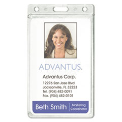 AVT76076 - Advantus® Frosted Badge Holder