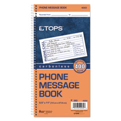 TOP4003 - TOPS® Spiralbound Message Book