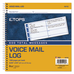 TOP4416 - TOPS® Voice Message Log Books