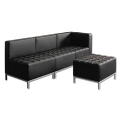 Armless Sectional Sofa Black ALEQB8116 