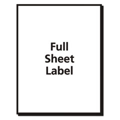 AVE8665 - Avery® Permaneny Adhesive Full-Sheet Labels