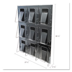 DEF56801 - deflect-o® Stand Tall® Multi-Pocket Wall-Mount Literature Systems