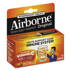 ABN30004 - Airborne® Immune Support Effervescent Tablet, Orange, 10/Box