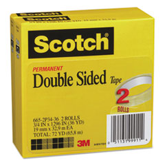 MMM6652P3436 - Scotch® 665 Double-Sided Office Tape