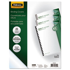 FEL52309 - Fellowes® Crystals™ Transparent Presentation Covers for Binding Systems