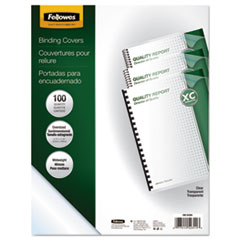 FEL52311 - Fellowes® Crystals™ Transparent Presentation Covers for Binding Systems