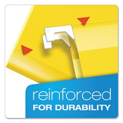 PFX415215YEL - Pendaflex® Colored Reinforced Hanging File Folders