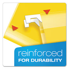 PFX4152X2YEL - Pendaflex® Extra Capacity Reinforced Hanging File Folders with Box Bottom