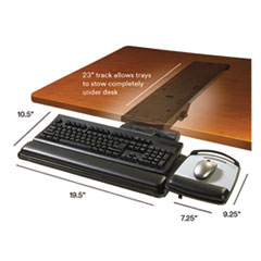 MMMAKT150LE - 3M Easy Adjust Keyboard Tray with Removable Mouse Tray