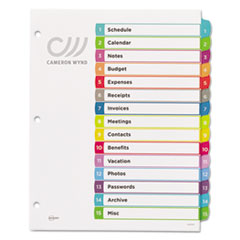 AVE11845 - Avery® Ready Index® Customizable Table of Contents Multicolor Dividers