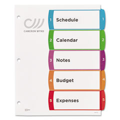 AVE11840 - Avery® Ready Index® Customizable Table of Contents Multicolor Dividers
