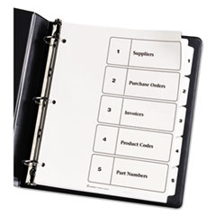 AVE11130 - Avery® Ready Index® Classic Black & White Table of Contents Dividers