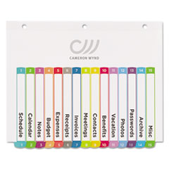 AVE11845 - Avery® Ready Index® Customizable Table of Contents Multicolor Dividers
