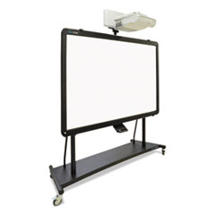 BVCBI350420 - Interactive Board Mobile Stand With Projector Arm, 76w x 26d x 86h, Black