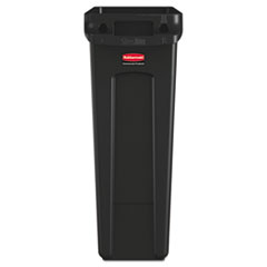 RCP354060BK - Rubbermaid® Commercial Slim Jim® Receptacle w/Venting Channels