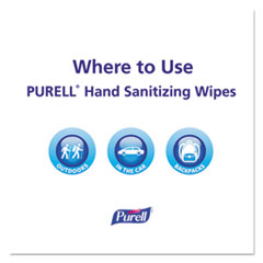 GOJ902210BX - PURELL® Sanitizing Hand Wipes, 5 x 7