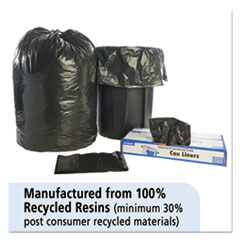 STOT3860B15 - Stout® Total Recycled Content Low Density Trash Bags