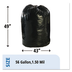 STOT4349B15 - Stout® Total Recycled Content Low Density Trash Bags