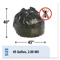 STOP4045K20 - Stout® Insect-Repellent Trash Bags, 45 gal