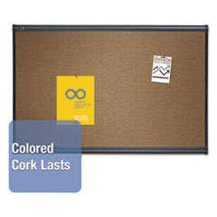 QRTB244G - Quartet® Prestige™ Colored Cork Bulletin Board