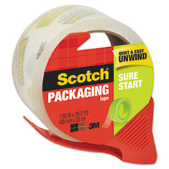 MMM3450SRD - Scotch® Sure Start Packaging Tape w/Dispenser