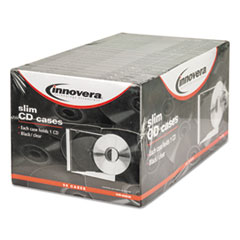 IVR85826 - Innovera® CD/DVD Polystyrene Thin Line Storage Case