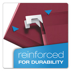 PFX415315BUR - Pendaflex® Colored Reinforced Hanging File Folders