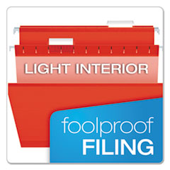 PFX415315RED - Pendaflex® Colored Reinforced Hanging File Folders