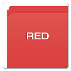 PFXR152RED - Pendaflex® Double-Ply Reinforced Top Tab Colored File Folders