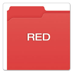 PFXR15213RED - Pendaflex® Double-Ply Reinforced Top Tab Colored File Folders