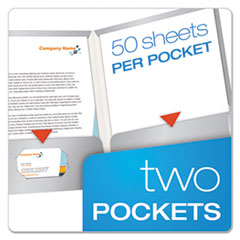 OXF51705 - Oxford® Laminated Two-Pocket Portfolio