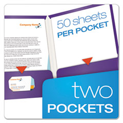 OXF51726 - Oxford® Laminated Two-Pocket Portfolio