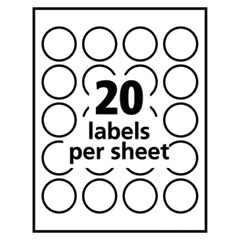 AVE6582 - Avery® Glossy Clear Permanent ID Labels