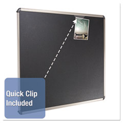QRTB367T - Quartet® Prestige™ Euro Style Black Embossed Foam Bulletin Board