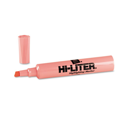 Dozen, Avery Hi-Liter Desk-Style Highlighters Light Pink Chisel Tip 7749 