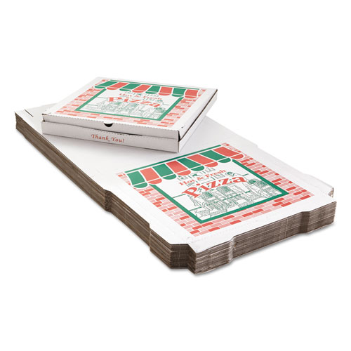 ARVCO Corrugated Pizza Boxes 24w x 24d White 25/Carton 9244393 