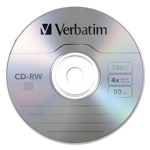 BettyMills: Verbatim® CD-RW Rewritable Disc - Verbatim 95169 PK