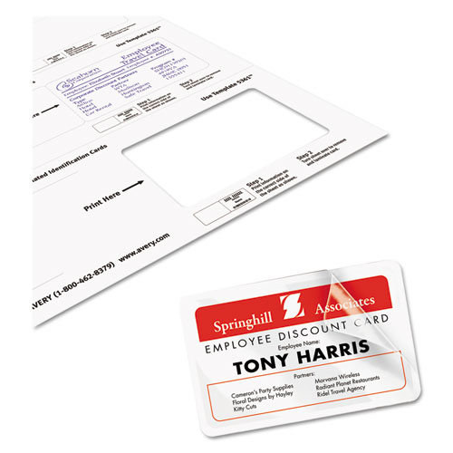 BettyMills Avery® Laminated ID Cards Avery 5361 BX