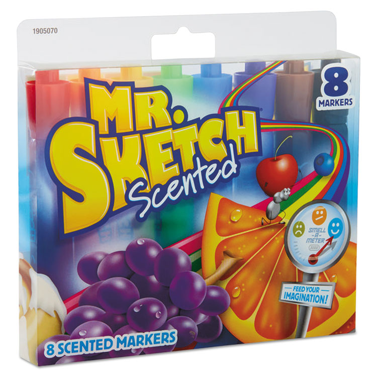 Mr. Sketch Mr. Sketch Scented Washable Markers - Chisel Marker Point Style - Assorted - 36 / Set