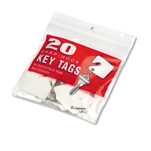 Pack of 20 for sale online MMF Industries 201300006 Slotted Rack Key Tags 