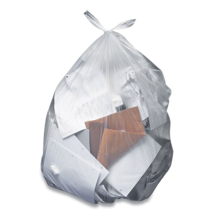 Coastwide Professional High-Density Can Liners | 30 Gal | 0.31 Mil | 30 x 37 | Clear | 25 Bags/Roll | 20 Rolls/Carton