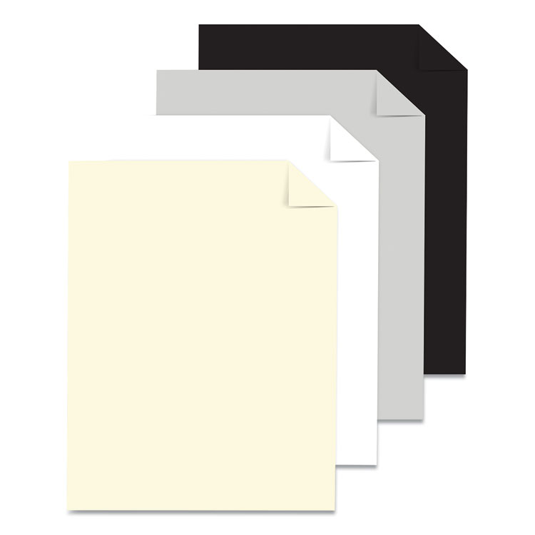 Astrobrights Color Cardstock, 65lb, 8.5 x 11, Eclipse Black, 100/Pack