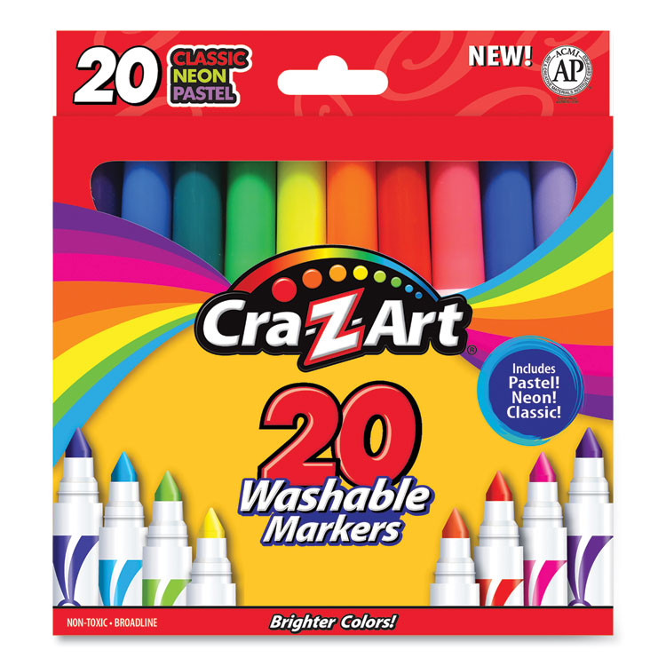  Cra-Z-Art Super Washable Markers Classroom Pack, 30