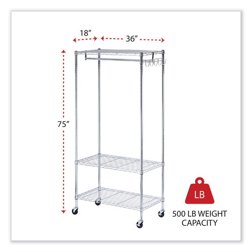 Alera wire garment discount rack