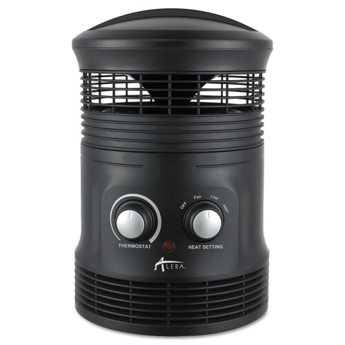 360 Deg Circular Fan Forced Heater, 750 W, 8 x 8 x 12, Black 360 Deg Circular Fan Forced Heater, 750 W, 8 x 8 x 12, Black