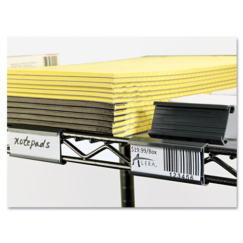 ALESW59ST - Alera - Wire Shelving Shelf Tag, Side Load, 3&quot; Long, Gray, 10/Pack