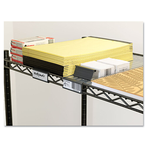 ALESW59ST - Alera - Wire Shelving Shelf Tag, Side Load, 3&quot; Long, Gray, 10/Pack
