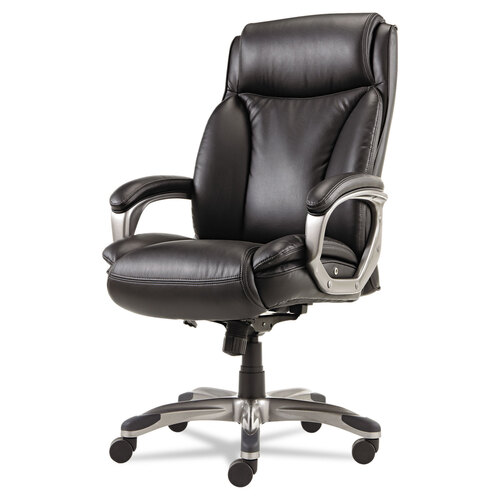 Leather Alera Sparis Series Executive High-Back Swivel/Tilt Chair Black 