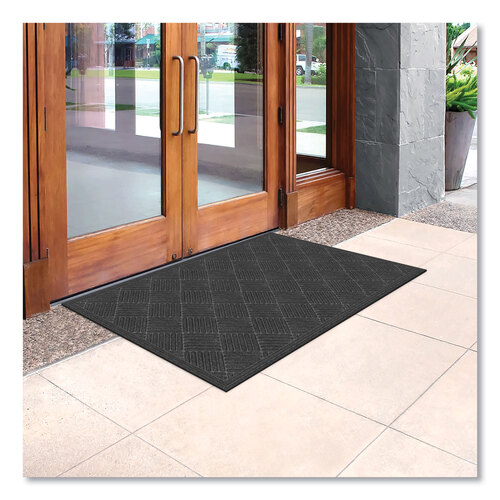 APH072023 - Apache Mills - Ecomat Crosshatch Entry Mat, 36 x 60, Charcoal