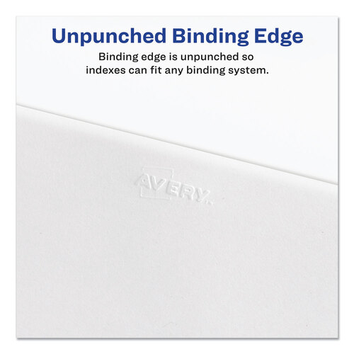AVE01330 - Avery - Preprinted Legal Exhibit Side Tab Index Dividers, Avery Style, 25-Tab, 1 to 25, 11 x 8.5, White, 1 Set, (1330)